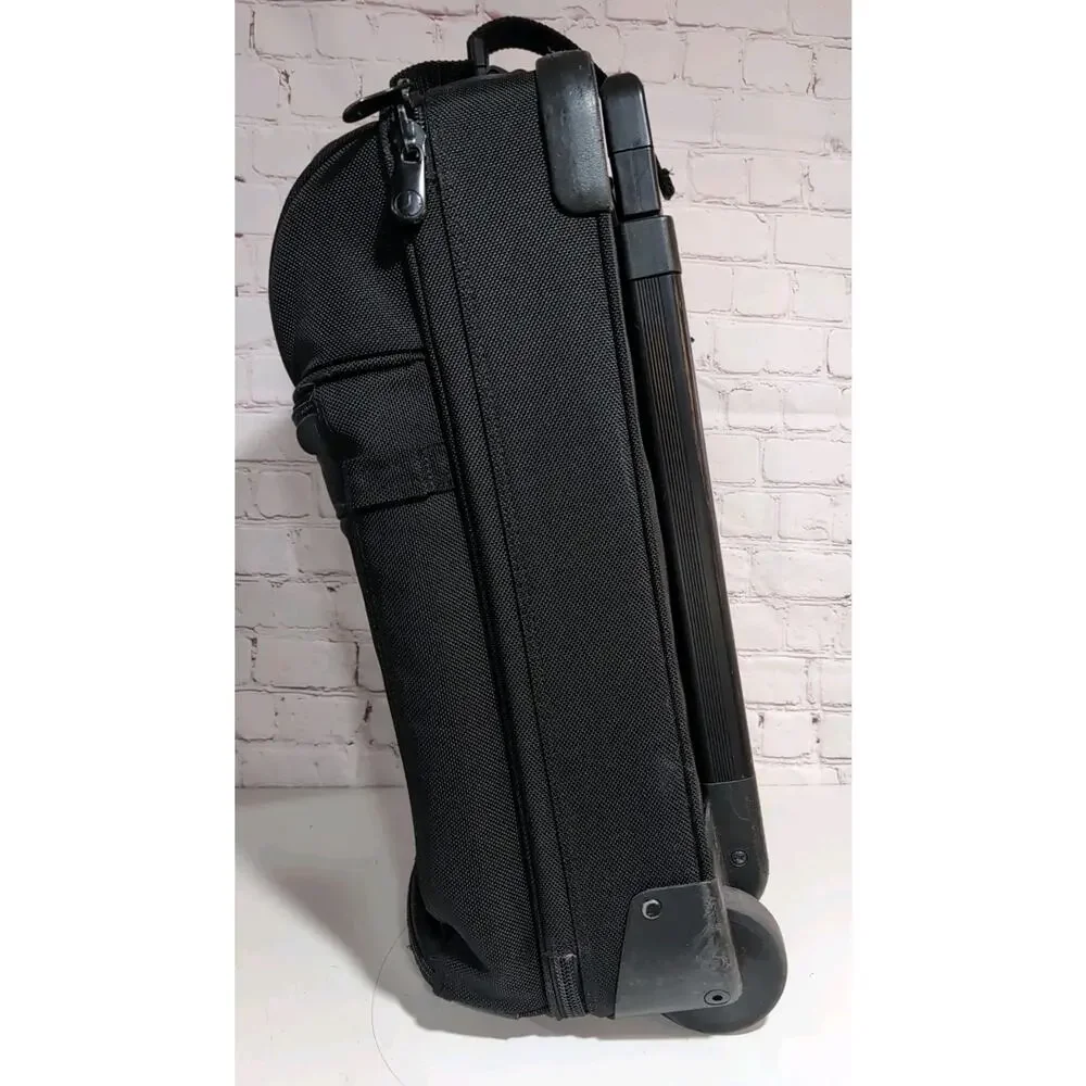 Briggs & Riley Baseline 22.5” Carry On Rolling Luggage 2 Wheel Black Ballistic - Picture 10 of 16
